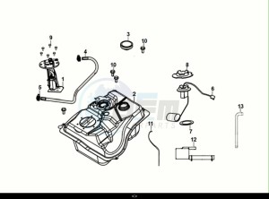 JET 14 50 (XC05W2-EU) (E5) (M1) drawing FUEL TANK