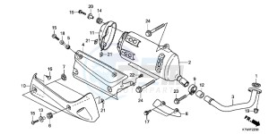 SH300C drawing EXHAUST MUFFLER