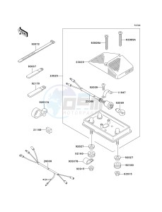 KLX 300 A [KLX300R] (A7-A9) [KLX300R] drawing TAILLIGHT-- S- -