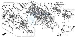 CBR600RRA F / CMF drawing CYLINDER HEAD