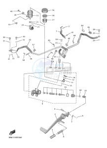 YZF-R6 YZF600 R6 (BN66) drawing REAR MASTER CYLINDER