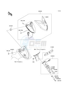 VN 1700 C [VULVAN 1700 NOMAD] (9FA) C9FA drawing TAILLIGHT-- S- -