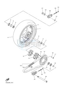 YZF-R6 600 R6 (2CXR) drawing REAR WHEEL