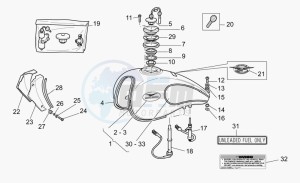 California 1100 Stone - Metal PI EV/EV Touring PI drawing Fuel tank