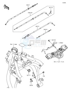 NINJA 650 EX650KHFA XX (EU ME A(FRICA) drawing Cables