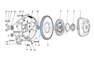 V7 Racer 750 drawing Clutch I