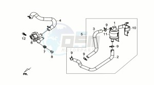 GTS 300i ABS drawing AIRFILTER UNIT