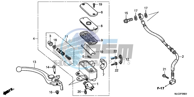 FRONT BRAKE MASTER CYLINDER