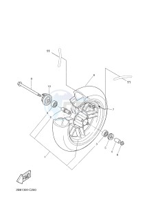 CW50LN BOOSTER (2B6M) drawing FRONT WHEEL