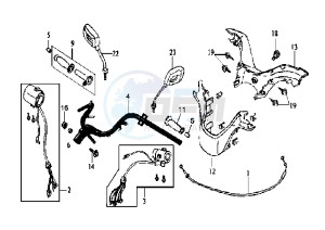 JOYRIDE EU2 - 125 cc drawing HANDLEBAR