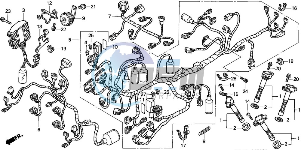 WIRE HARNESS (VFR800A)