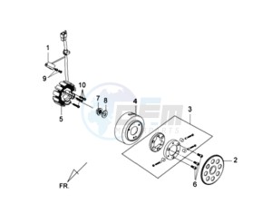 GTS 125 EFI drawing IGNITION / STARTER CLUTCH