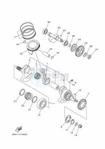 YFM700FWAD GRIZZLY 700 EPS (BFEC) drawing CRANKSHAFT & PISTON