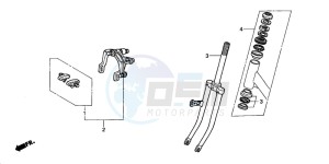 PAC16A1 RACOON drawing FRONT FORK/ FRONT BRAKE CALIPER