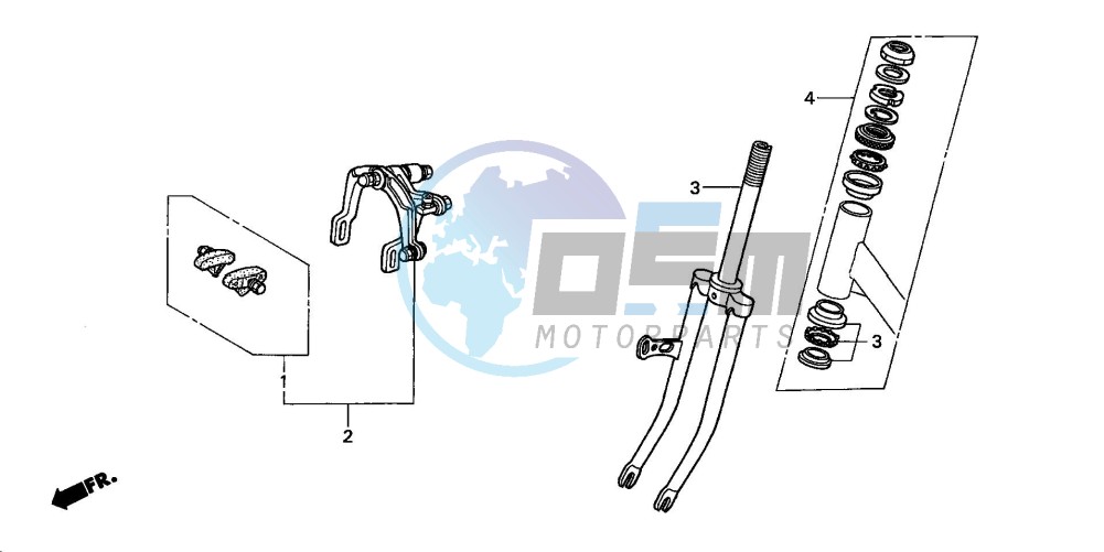 FRONT FORK/ FRONT BRAKE CALIPER