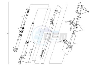 SENDA R - 125 drawing FRONT FORK