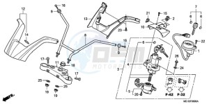 NSA700A9 KO / MME drawing HANDLE PIPE/TOP BRIDGE