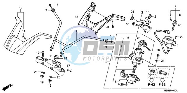 HANDLE PIPE/TOP BRIDGE