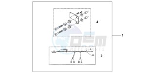 NT700VAA UK - (E / ABS MKH) drawing HEATED GRIP ATT.