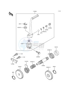 KX 80 R [KX80] (R6-R7) [KX80] drawing KICKSTARTER MECHANISM