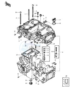 KZ 400 S PSPECIAL] (S2-S3) [SPECIAL] drawing CRANKCASE -- 76-77 S2_S3- -