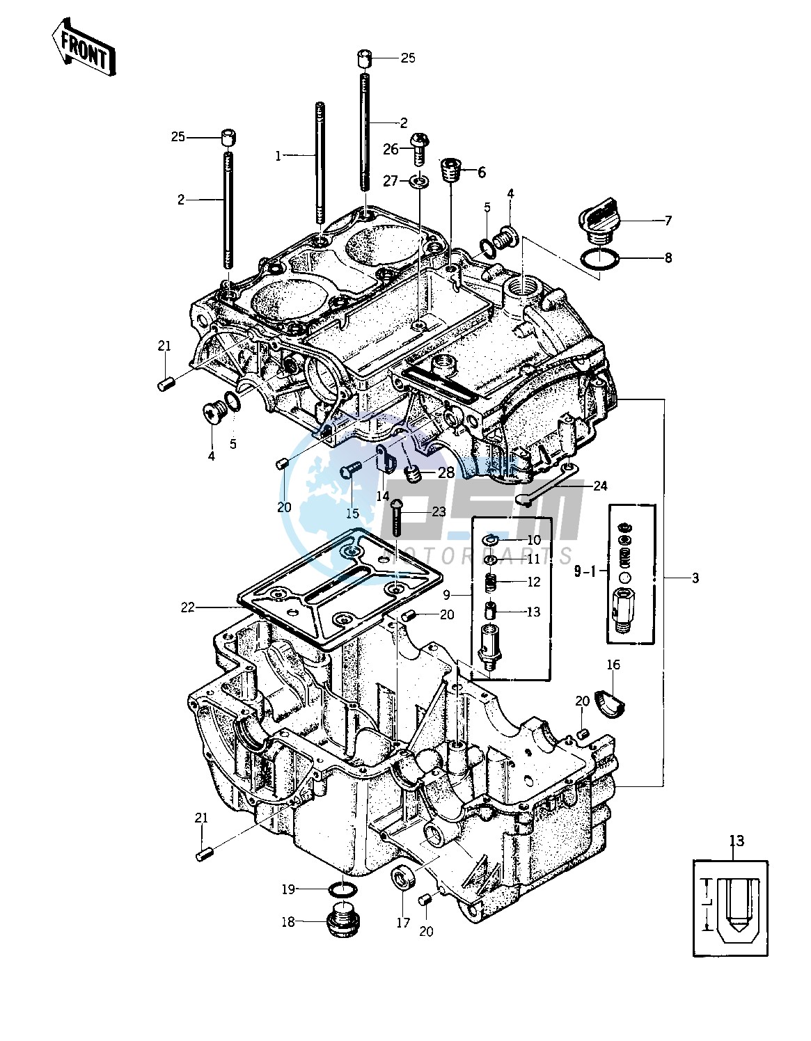 CRANKCASE -- 76-77 S2_S3- -