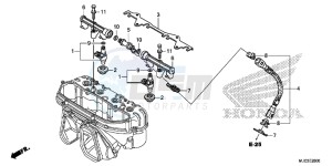 CBR600RAD CBR600RR ABS UK - (E) drawing FUEL INJECTOR