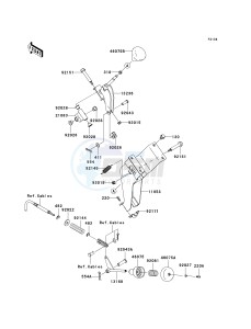 KAF 400 B [MULE 600] (B1) B1 drawing SHIFT LEVER-- S- -