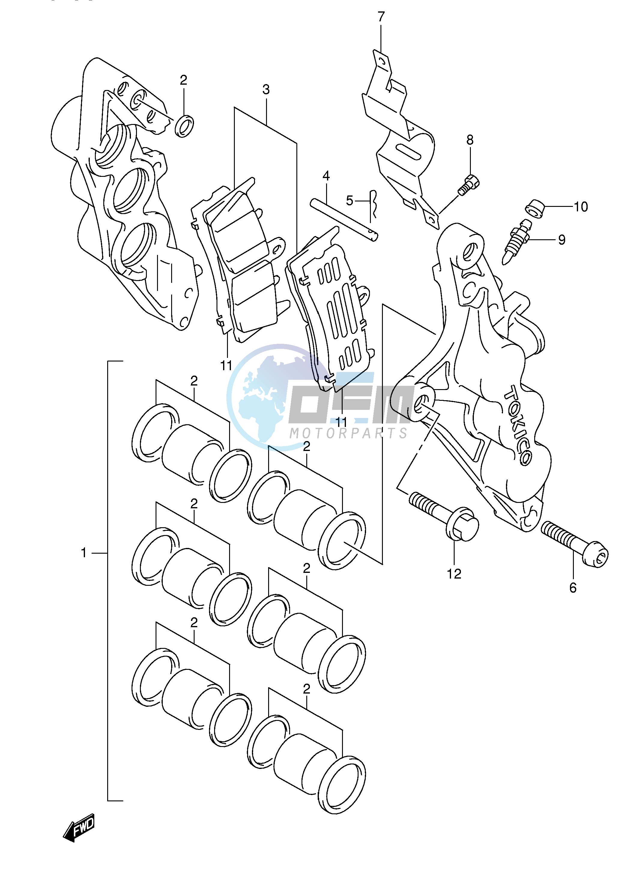 FRONT CALIPERS (MODEL K3)