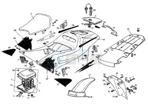 GPR R - 50 cc drawing REAR BODY