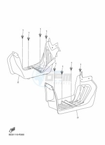 YFM90R (BD3F) drawing STAND & FOOTREST