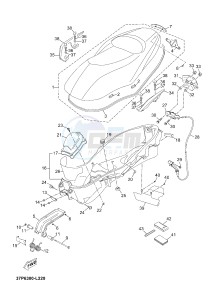 YPR250RA XMAX 250 ABS EVOLIS 250 ABS (1YS7 1YS7 1YS7) drawing SEAT