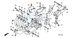 CB600FA3A Europe Direct - (ED / ABS ST) drawing EXHAUST MUFFLER