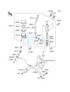 KLE 650 A [VERSYS EUROPEAN] (A7F-A8F) A8F drawing REAR MASTER CYLINDER