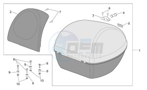 Scarabeo 50 4T E2 drawing Top box