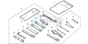 CBR900RR FIRE BLADE drawing TOOLS