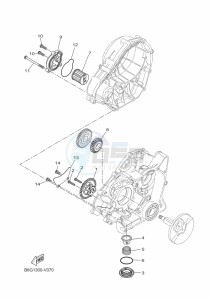 XSR125 MTM125 (BGX3) drawing OIL PUMP