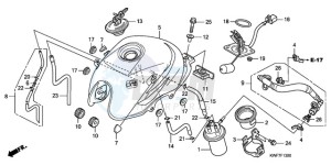 CBF125MA France - (F) drawing FUEL TANK