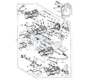 YZF SP 750 drawing CARBURETOR FI-SE