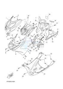 NS50 AEROX (1PH3 1PH3 1PH3 1PH3) drawing LEG SHIELD