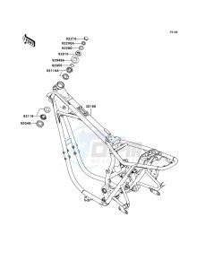 W650 EJ650-C7P GB XX (EU ME A(FRICA) drawing Frame