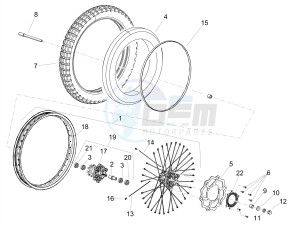 RX 125 E4 (EMEA) drawing Front wheel