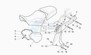 California 1100 Vintage Classic-Touring drawing Saddle-central bod