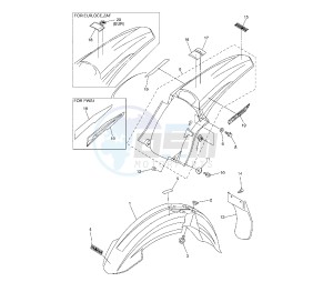 YZ F 250 drawing FENDER