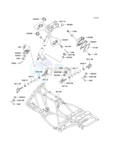 KLF 250 A [BAYOU 250] (A6F-A9F) A7F drawing FRAME