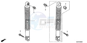 FJS600AB SilverWing ED drawing REAR CUSHION