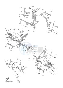 FZ1-N FZ1 (NAKED) 1000 (1EC9) drawing STAND & FOOTREST