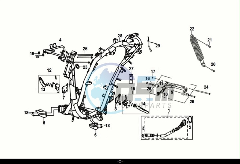 FRAME BODY - ENGINE MOUNT