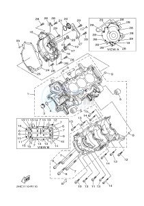 YXZ1000E YXZ10YMXH YXZ1000R EPS (2HCC) drawing CRANKCASE