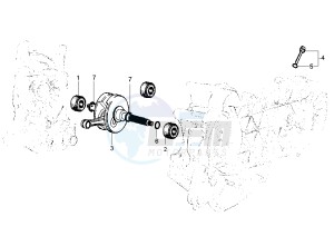 BEVERLY 125-200 drawing Crankshaft